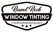 Round Rock Window Tinting Logo in black